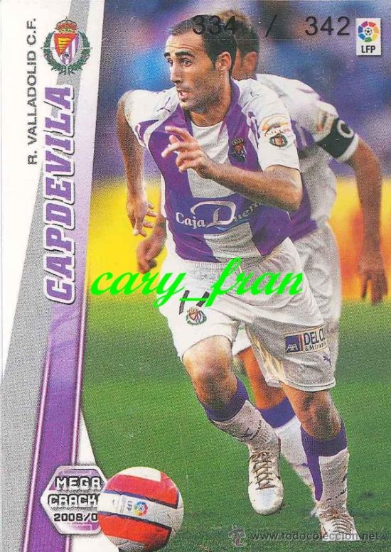 Cromos de f&uacute;tbol: MEGACRACKS 2008 2009 08 09 VALLADOLID CAPDEVILA - Foto 1
