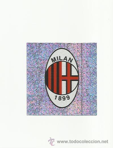 Fu&szlig;ball-Sticker: 119 ESCUDO MILAN - CROMO LIBRO CAMPEONES EUROPA MARCA 1999 -
