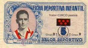 Cartes &agrave; collectionner de Football: FUTBOL CROMO FICHA DEPORTIVA INFANTIL AMEZTOY ATLETICO DE  AVIACION