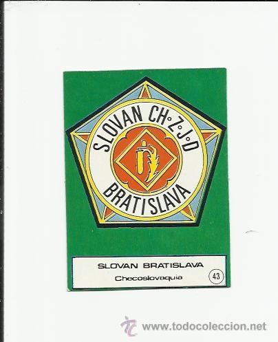 Fu&szlig;ball-Sticker: ESCUDO SLOVAN BRATISLAVA CHECOSLOVAQUIA - EDITORIAL 3D GRAFICAS 1982  -  -