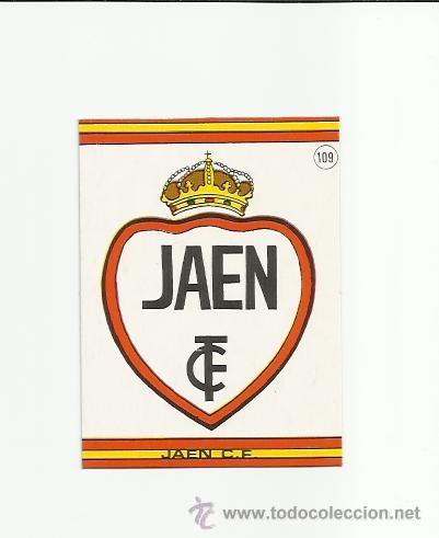 Fu&szlig;ball-Sticker: ESCUDO JAEN CF ESPA&Ntilde;A - EDITORIAL 3D GRAFICAS 1982  -  -