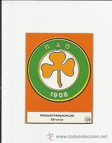 Fu&szlig;ball-Sticker: ESCUDO PANATHINAIKOS GRECIA - EDITORIAL 3D GRAFICAS 1982  -  -