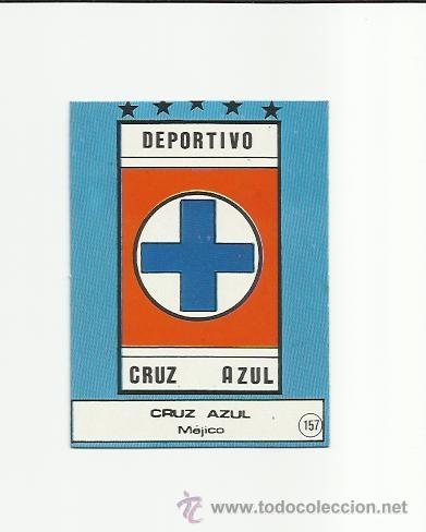 Cartes &agrave; collectionner de Football: ESCUDO CRUZ AZUL MEXICO - EDITORIAL 3D GRAFICAS 1982  -  -
