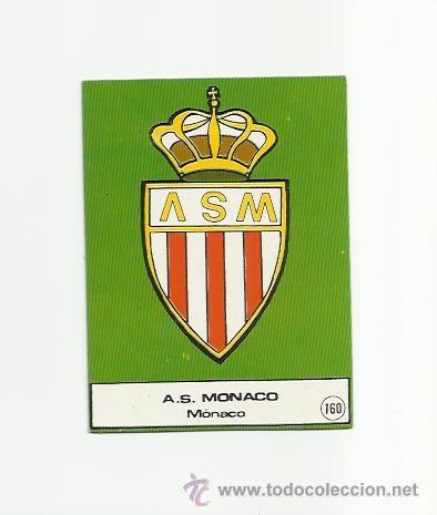 Fu&szlig;ball-Sticker: ESCUDO AS MONACO FRANCIA - EDITORIAL 3D GRAFICAS 1982  -  -