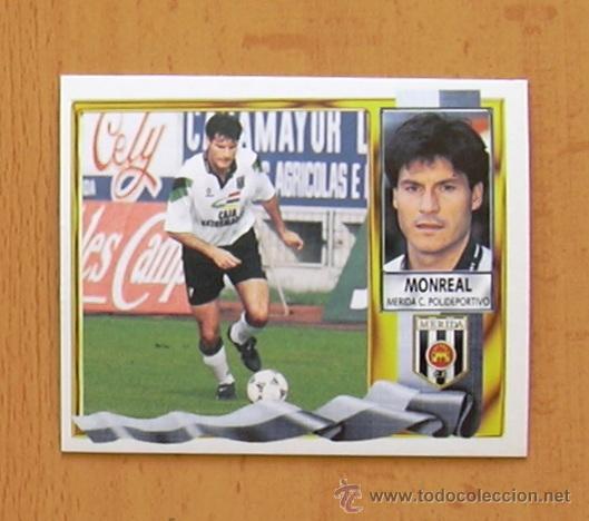 Cromos de f&uacute;tbol: M&eacute;rida - Monreal - Ediciones Este 1995-1996, 95-96 - Nunca pegado - Foto 1