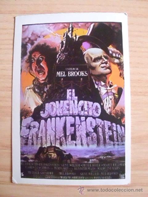 Cromos de F&uacute;tbol: . Cromo Ed. Dalsa. Video Guay. N&ordm; 19 El jovencito Frankenstein. A&ntilde;o 1984. Nunca pegado