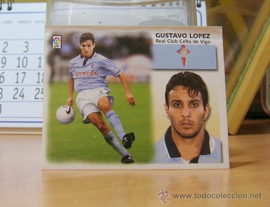 Cromos de f&uacute;tbol: EDICIONES ESTE 1999-2000 99 00 GUSTAVO L&Oacute;PEZ (COLOCA) CELTA VENTANILLA LEER - Foto 1
