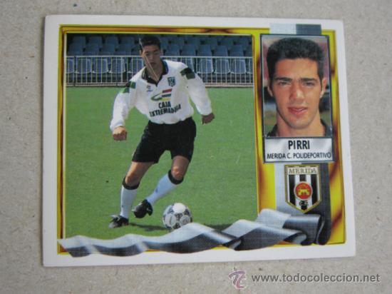 Cromos de f&uacute;tbol: ESTE 95-96 PIRRI  MERIDA 1995-1996 - Foto 1