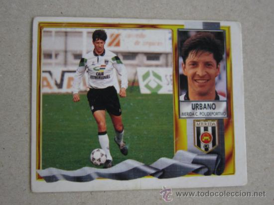 Cromos de f&uacute;tbol: ESTE 95-96 URBANO  MERIDA 1995-1996 - Foto 1