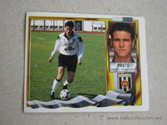 Cromos de f&uacute;tbol: ESTE 95-96 PRIETO  MERIDA 1995-1996 - Foto 1