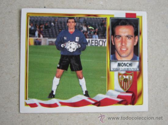 Cromos de f&uacute;tbol: ESTE 95-96 MONCHI  SEVILLA 1995-1996 - Foto 1