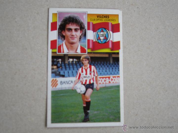 Cromos de f&uacute;tbol: ESTE 90-91 VILCHES LOGRO&Ntilde;ES 1990-1991 NUNCA PEGADO - Foto 1