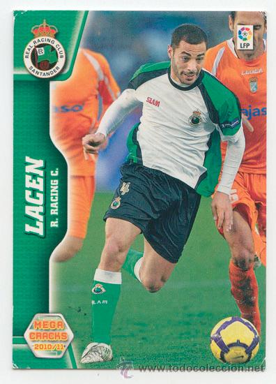 Fu&szlig;ball-Sticker: CROMO - TRADING CARD - PANINI - MEGACRACKS 2010/11 - N&ordm; 244 - LACEN - RACING SANTANDER