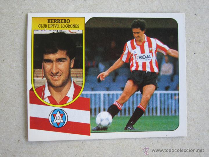 Cromos de f&uacute;tbol: ESTE 91-92 HERRERO LOGRO&Ntilde;ES 1991-1992 NUEVO - Foto 1