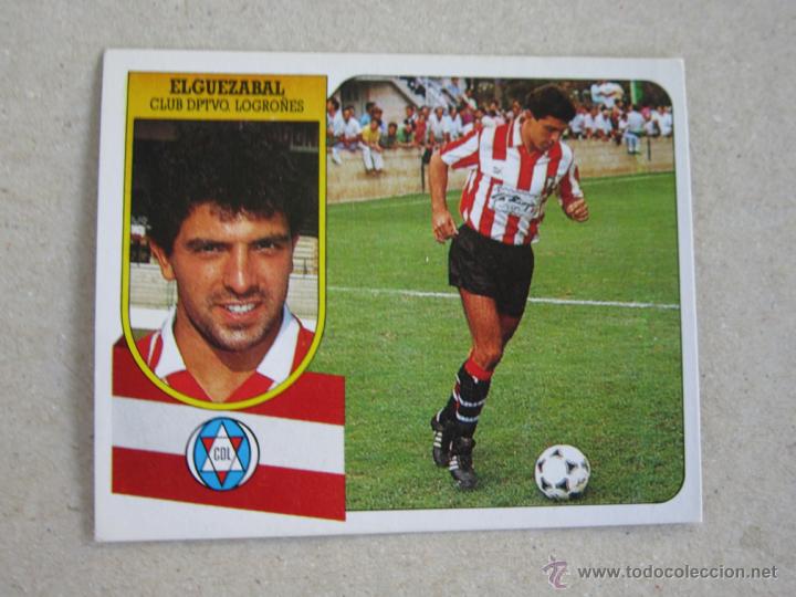 Cromos de f&uacute;tbol: ESTE 91-92 ELGUEZABAL LOGRO&Ntilde;ES 1991-1992 NUEVO - Foto 1