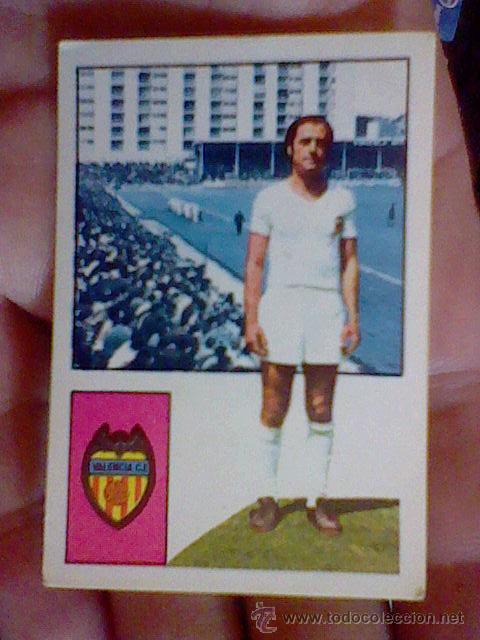 Cromos de f&uacute;tbol: Cromo futbol d Fher liga 74 75 1974 nunca pegado VAlencia QUINO FOTOS
