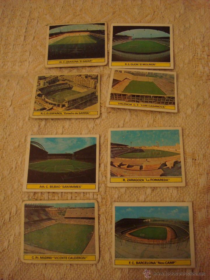 Cartes &agrave; collectionner de Football: 81-82 ESTE. LOTE 8 CROMOS ESTADIO