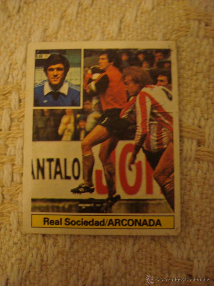 Cromos de f&uacute;tbol: 81-82 ESTE. ARCONADA. REAL SOCIEDAD. - Foto 1