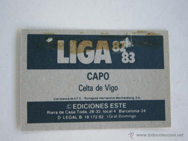 Cromos de f&uacute;tbol: ESTE 82-83 CAPO  CELTA 1982-1983 - Foto 2