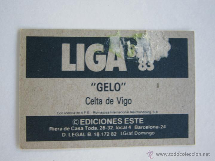 Cromos de f&uacute;tbol: ESTE 82-83 GELO CELTA 1982-1983 - Foto 2