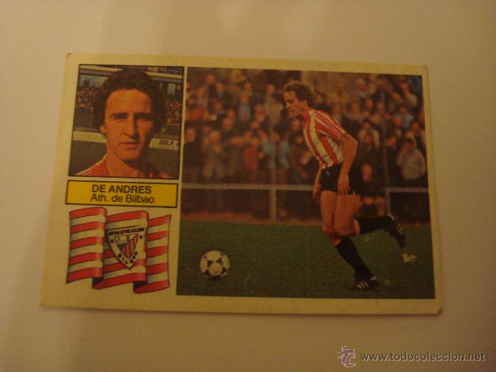 Cromos de f&uacute;tbol: 82-83 ESTE. DE ANDRES. BILBAO - Foto 1