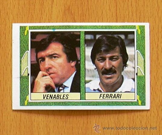 Cromos de f&uacute;tbol: Entrenadores - Venables-Ferrari - Ediciones Este 1984-1985, 84-85