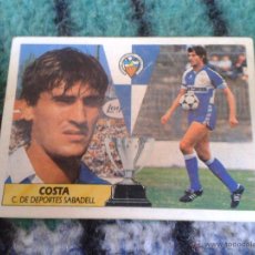 Cromos de Fútbol: CROMO FUTBOL COSTA SABADELL EDICIONES ESTE 87 88 1987 1988 NUNCA PEGADO DIFICIL