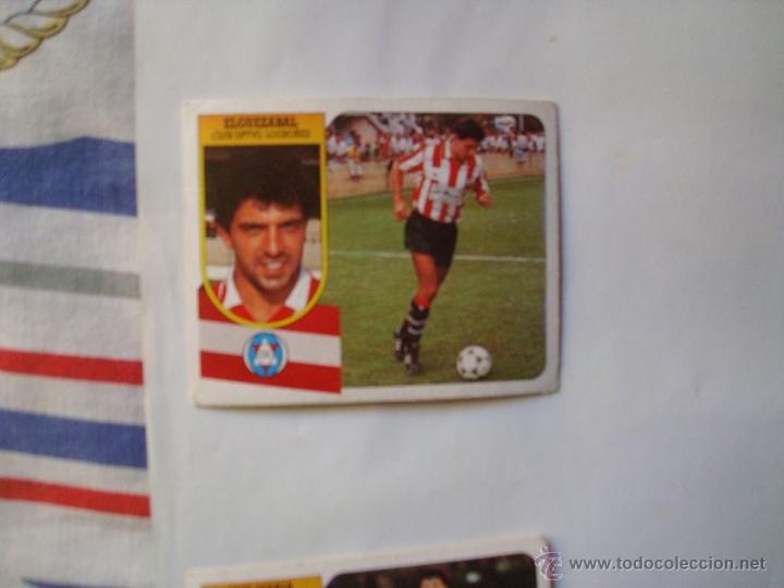 Cromos de f&uacute;tbol: logro&ntilde;es elguezabal  ediciones este 1991-1992 91-92 sin pegar - Foto 1
