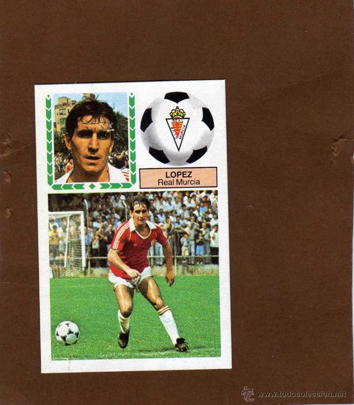 Cromos de f&uacute;tbol: LOPEZ EN VERSION DIFICIL DE LA LIGA 1983-84 DE ESTE - Foto 1