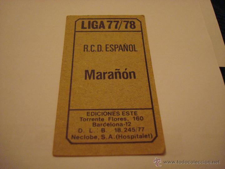 Cromos de f&uacute;tbol: 77 78 ESTE MARA&Ntilde;ON ESPA&Ntilde;OL.NUNCA PEGADO - Foto 2