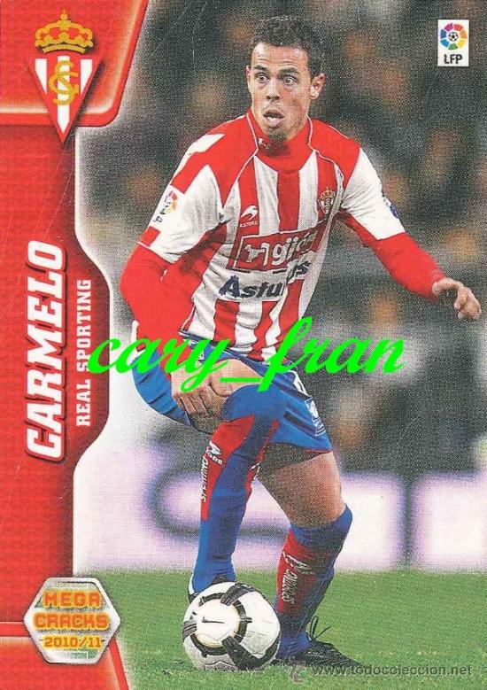 Cromos de f&uacute;tbol: MEGACRACKS 2010 2011 10 11 SPORTING GIJON CARMELO - Foto 1