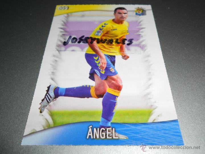 Cromos de F&uacute;tbol: 809 ANGEL LAS PALMAS CROMOS ALBUM MUNDICROMO LIGA FUTBOL PLATINUM QUIZ GAME 2013 2014 13 14