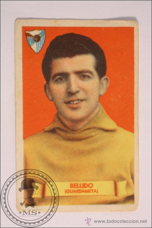 Figurine di Calcio: Cromo F&uacute;tbol Club Deportivo Malaga, &Aacute;lbum Bruguera - Bellido - Temporada '49 - '50 -5 x 7,5 cm