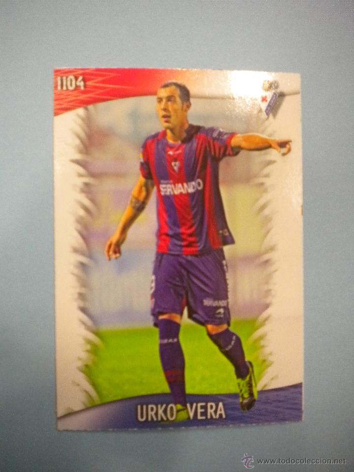 Cromos de f&uacute;tbol: MUNDICROMO 2013 14 URKO VERA  1104 DEL EIBAR E.PLATINUM - Foto 1