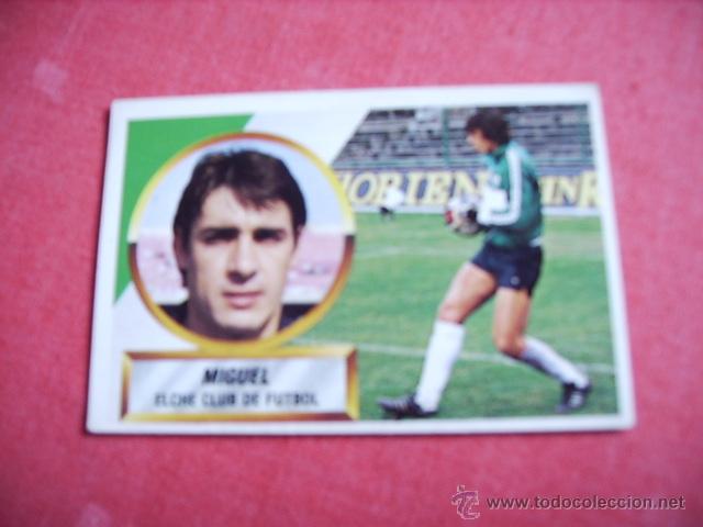 Cromos de f&uacute;tbol: ED. ESTE  88-89  MIGUEL  (ELCHE) NUNCA PEGADO - Foto 1