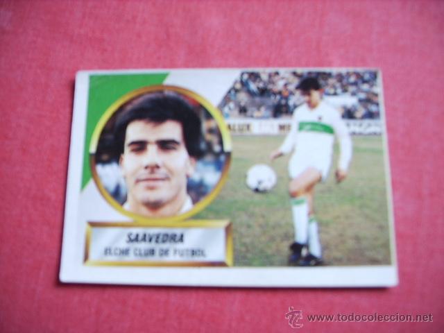 Cromos de f&uacute;tbol: ED. ESTE  88-89  SAAVEDRA  (ELCHE) NUNCA PEGADO - Foto 1