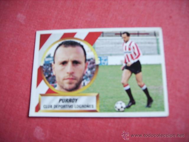 Cromos de f&uacute;tbol: ED. ESTE  88-89  PURROY  (LOGRO&Ntilde;ES) NUNCA PEGADO - Foto 1