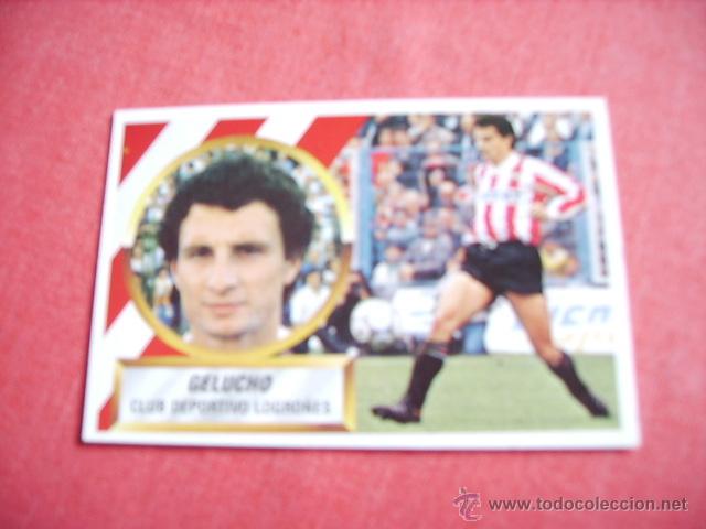 Cromos de f&uacute;tbol: ED. ESTE  88-89  GELUCHO  (LOGRO&Ntilde;ES) NUNCA PEGADO - Foto 1