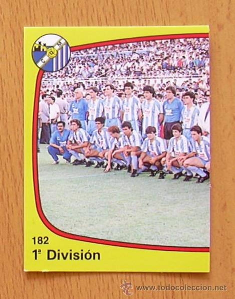 Figurine di Calcio: M&aacute;laga - 182 Plantilla - F&uacute;tbol 89, Panini 1988-1989, 88-89 - Nunca pegado