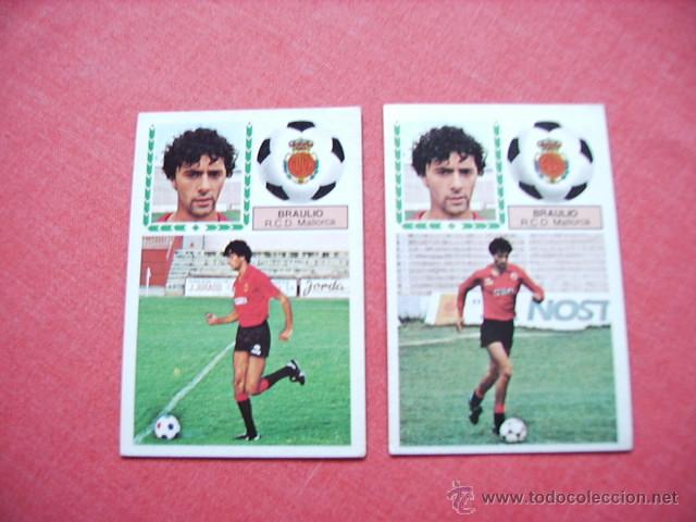 Cromos de f&uacute;tbol: BRAULIO (MALLORCA) DOBLES VERSIONES ESTE 83-84 LEER - Foto 1