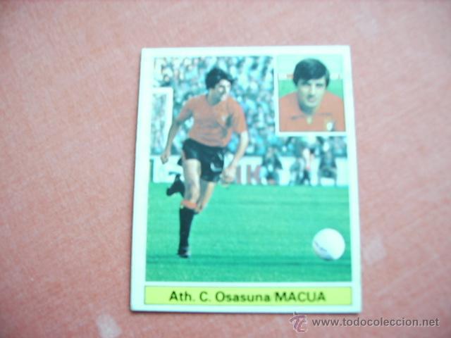 Cromos de f&uacute;tbol: ESTE 81-82 MACUA (OSASUNA) DIFICIL - Foto 1