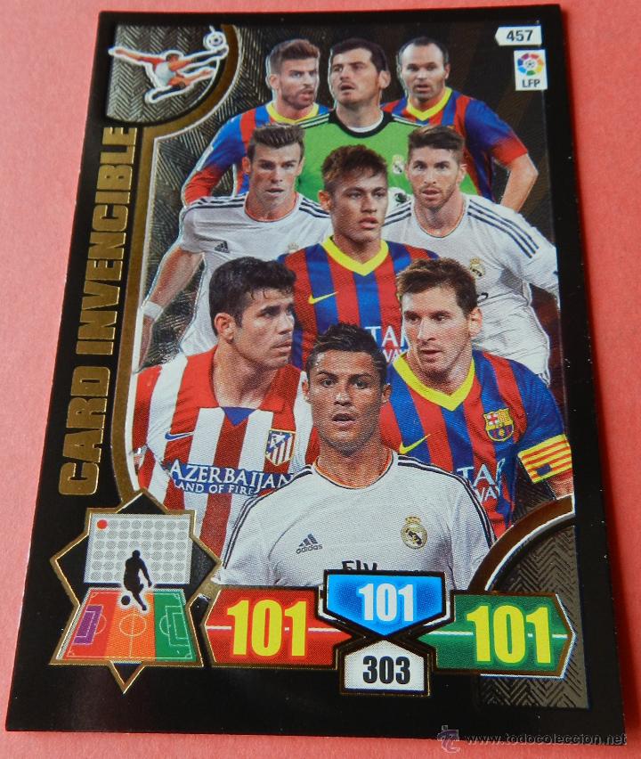Fu&szlig;ball-Sticker: 457 CARD INVENCIBLE - ADRENALYN XL BBVA 2013-2014 PANINI 13 14 BALON ORO