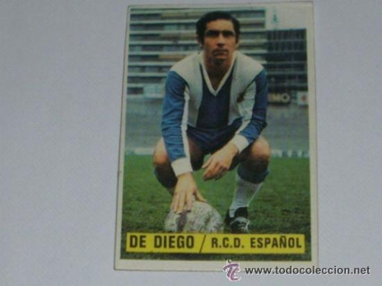 Cromos de f&uacute;tbol: -ESTE 74-75 : DE DIEGO ( ESPA&Ntilde;OL ) - Foto 1