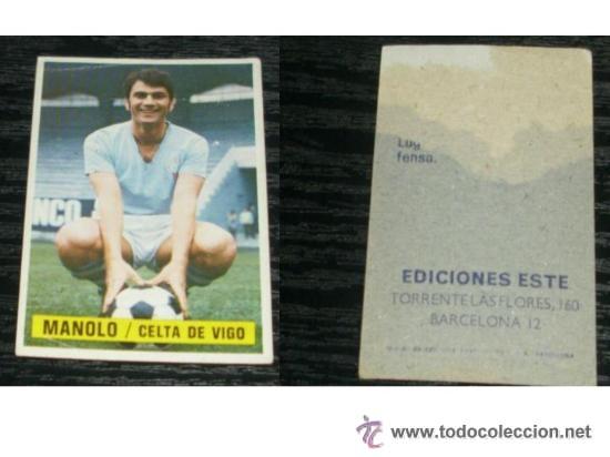 Cromos de f&uacute;tbol: -ESTE 74-75 : MANOLO ( CELTA ) - Foto 2