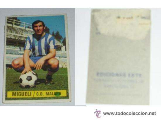 Cromos de f&uacute;tbol: -ESTE 74-75 : MIGUELI ( MALAGA ) - Foto 2