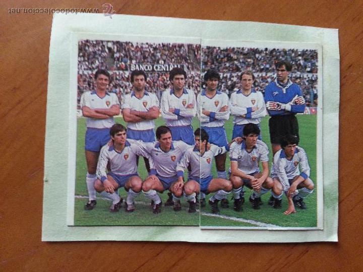 Fu&szlig;ball-Sticker: 2 CROMO DE FUTBOL LIGA 86 DE CROMOS CANO 1986 - DOBLE PLANTILLA ALINEACION EQUIPO GRUPO