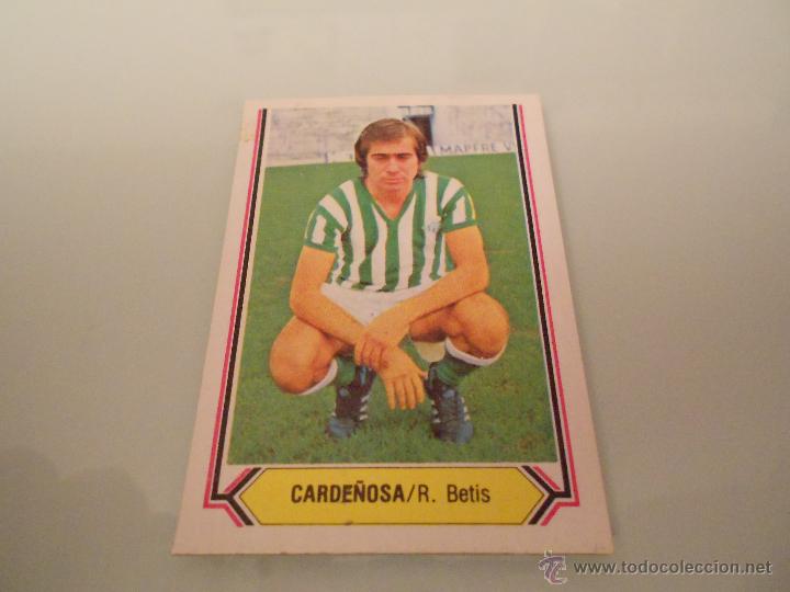 Football Stickers: ESTE 80 81 CARDE&Ntilde;OSA RECUPERADO DE &Aacute;LBUM