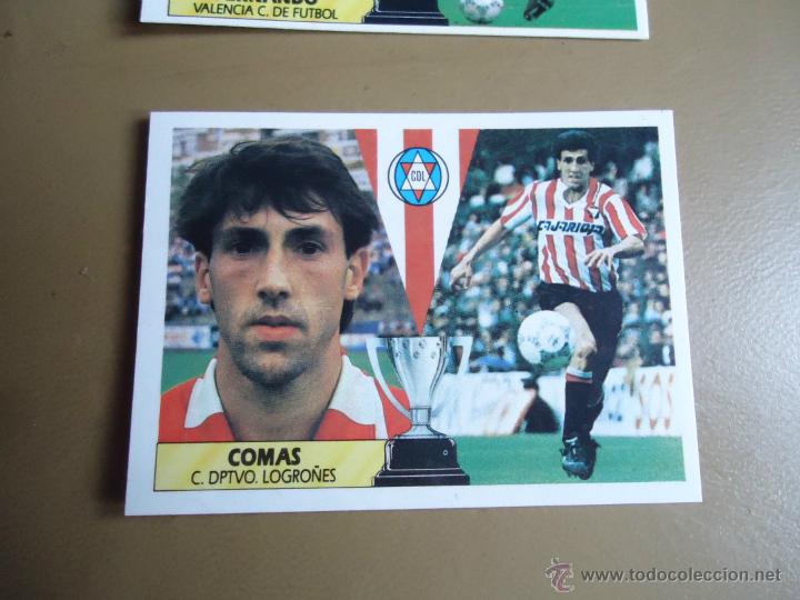 Cromos de f&uacute;tbol: ESTE 87-88 1987 1988 COMAS LOGRO&Ntilde;ES NUNCA PEGADO - Foto 1