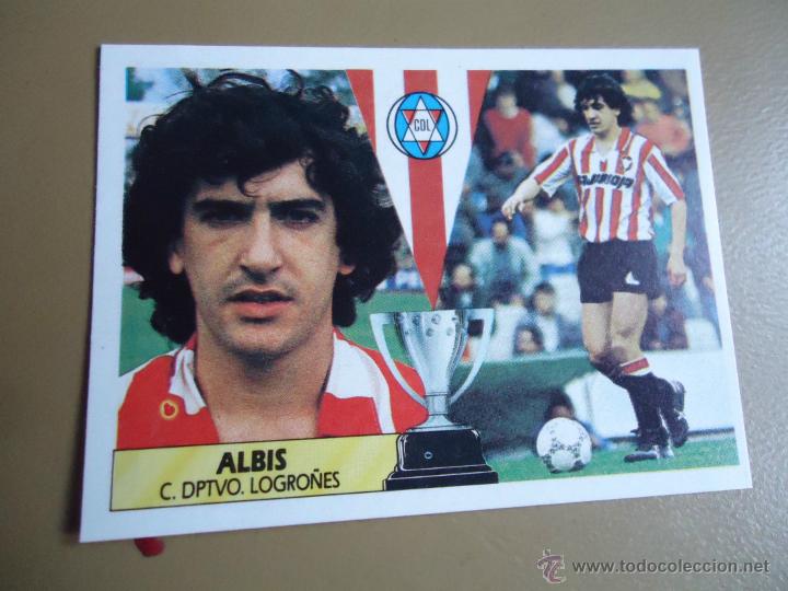 Cromos de f&uacute;tbol: ESTE 87-88 1987 1988 ALBIS LOGRO&Ntilde;ES NUNCA PEGADO - Foto 1