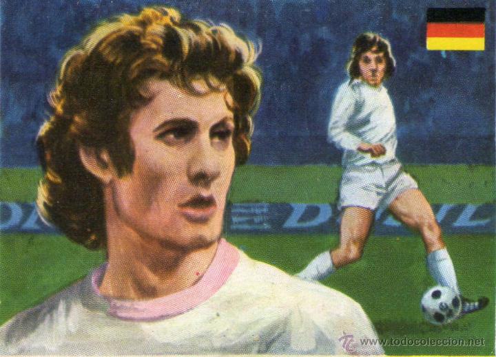 Figurine di Calcio: ASES MUNDIALES DEL DEPORTE - CROMO N&ordm; 27 - BONHOF - EDICIONES QUELCOM - NUNCA PEGADO.